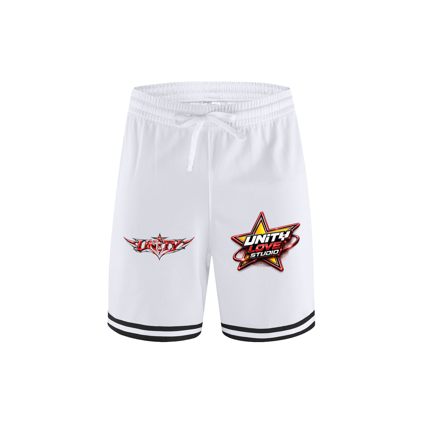 Classic Stripe Trim Basketball Shorts