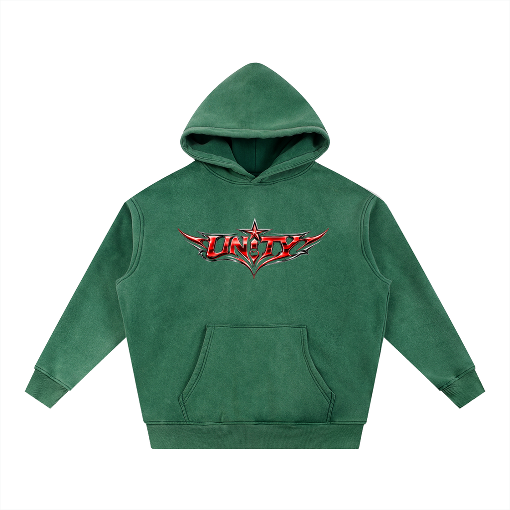 Snow Wash Fleece Oversize Hoodie