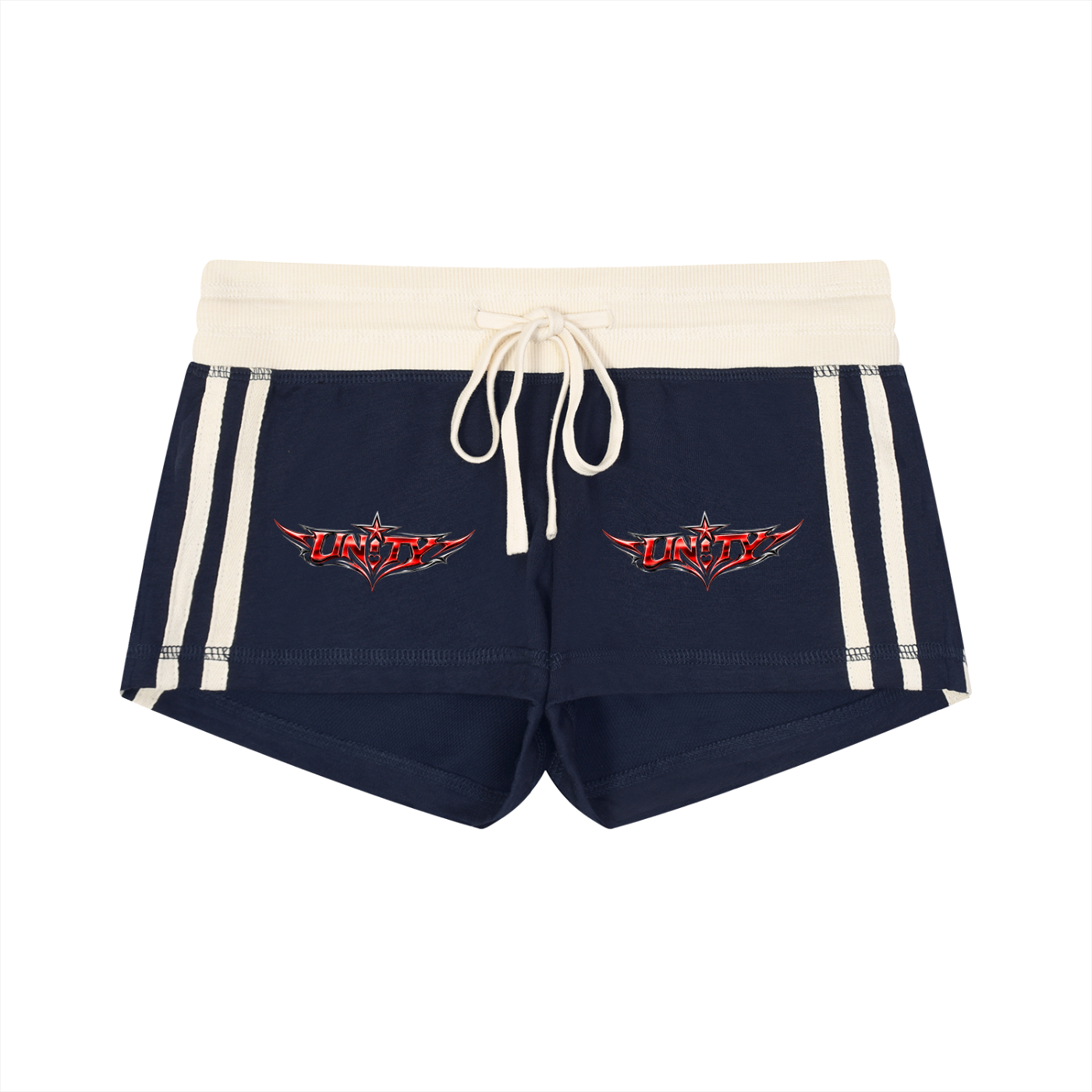 Women's Contrast Stripe Track Shorts