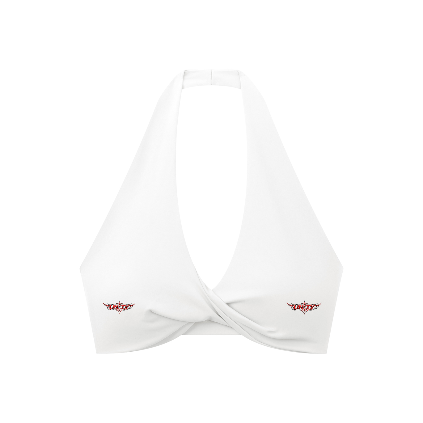 Women's Pleated Halter Sports Bra