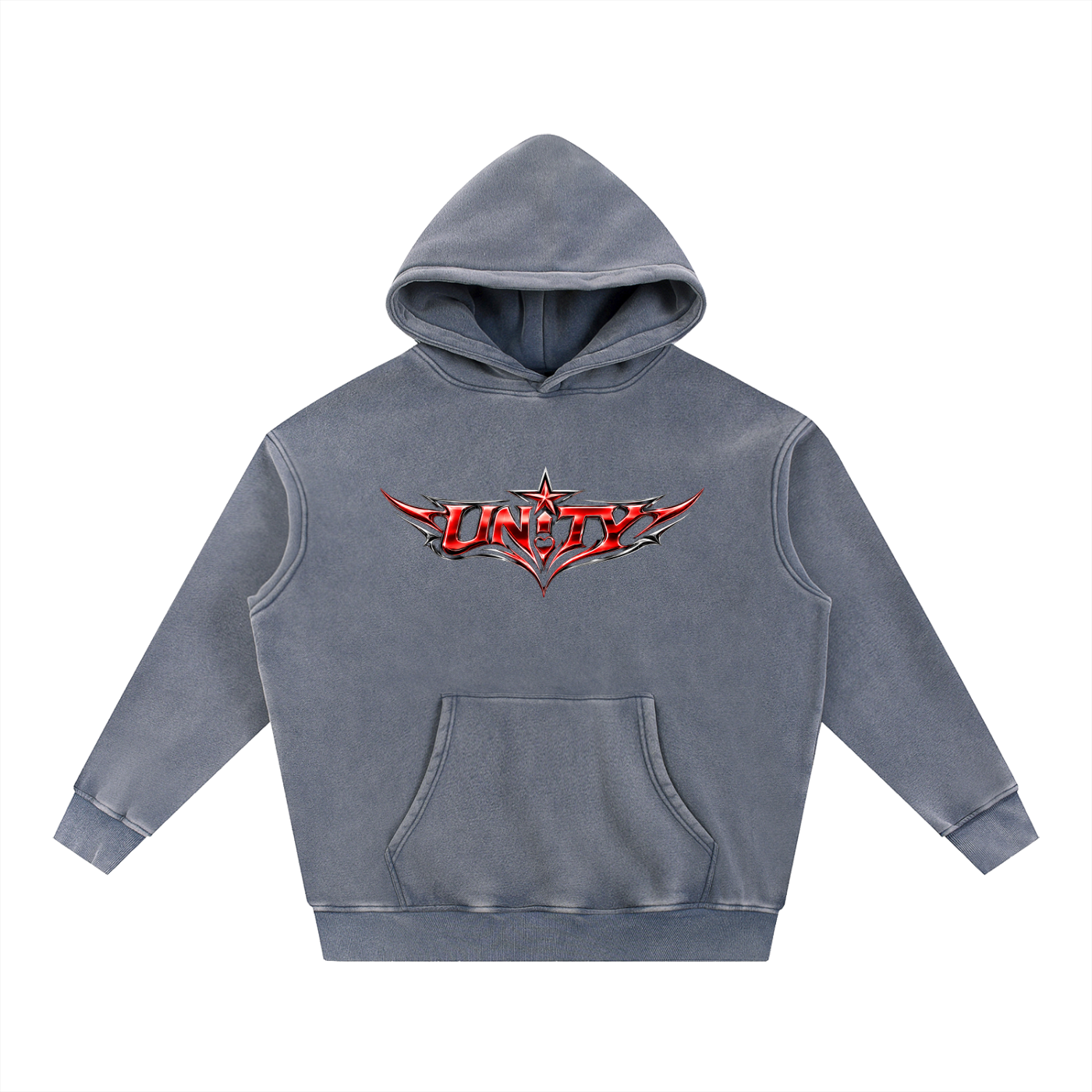 Snow Wash Fleece Oversize Hoodie